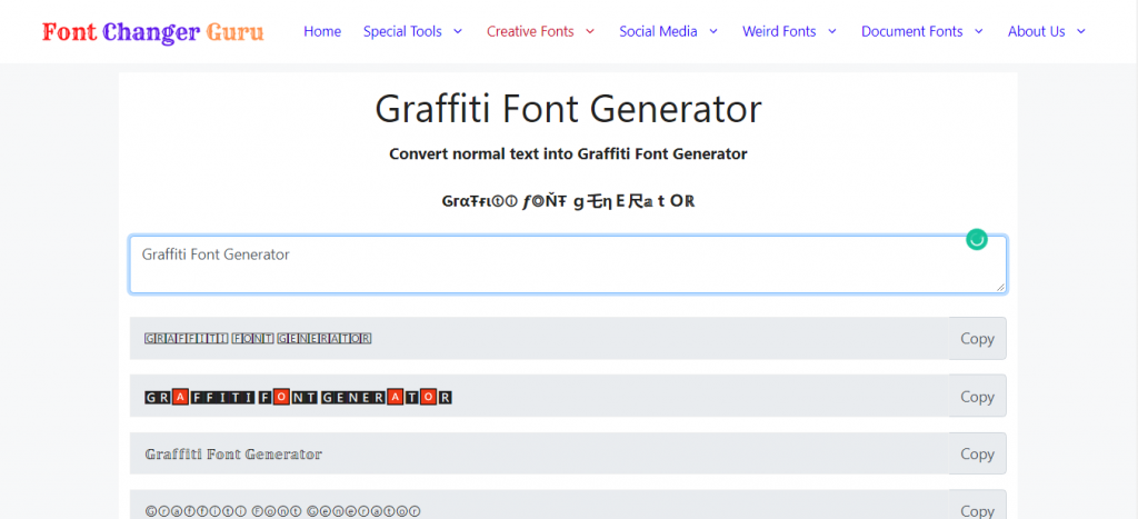Graffiti Font Generator