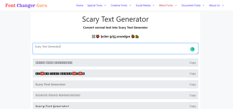 Scary Text Generator P P T   Scary Text Generator 768x359 